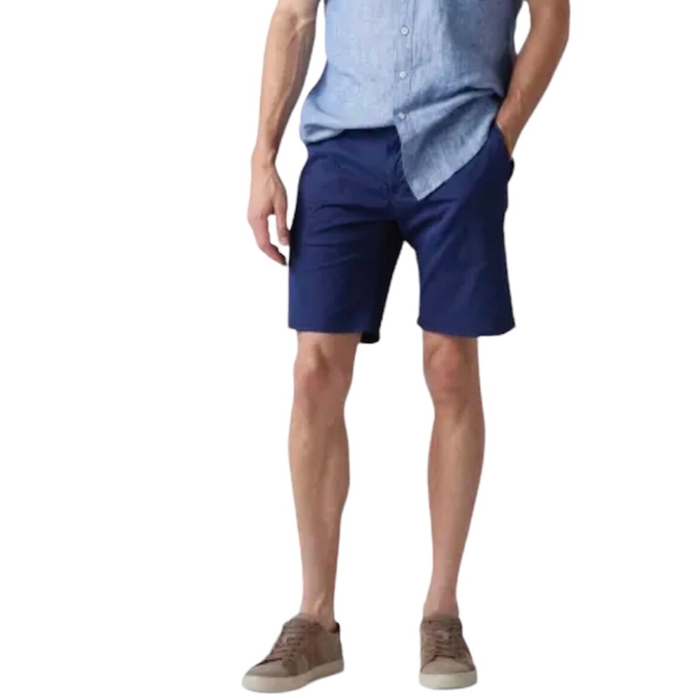 Rodd Gunn Men's Marine Blue The Peaks Bermuda 9 Inch Shorts Size 42